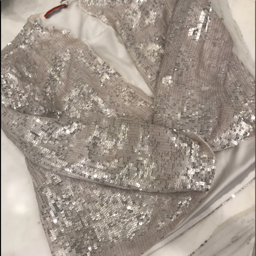 Perfect sequins white jacket - Picture 2 of 4